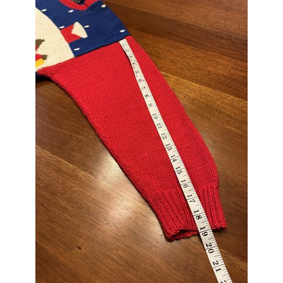 Raquel’s Collection Vintage Ugly Christmas Sweater 3D Santa Clause - Picture 9 of 11